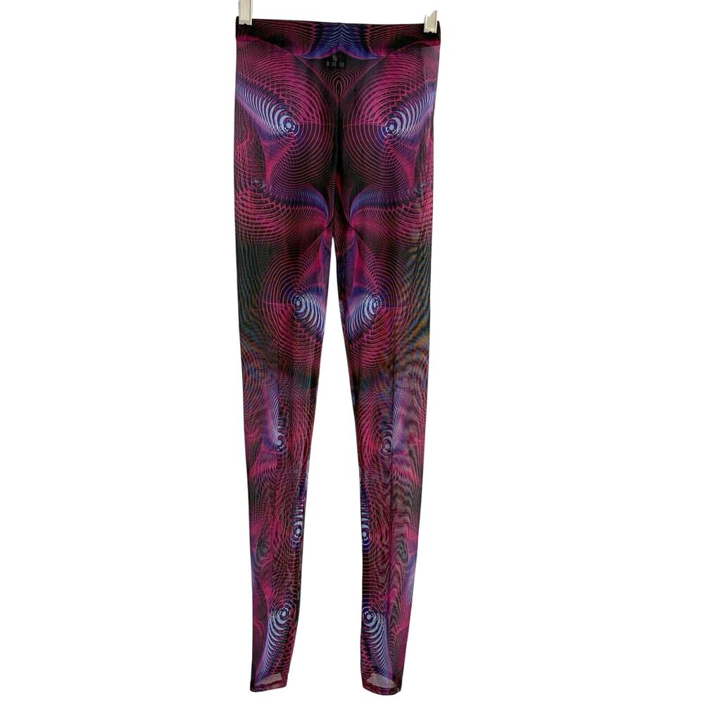 Badinka Fluctuation Mesh Leggings Women’s Size Small Club Rave Festival